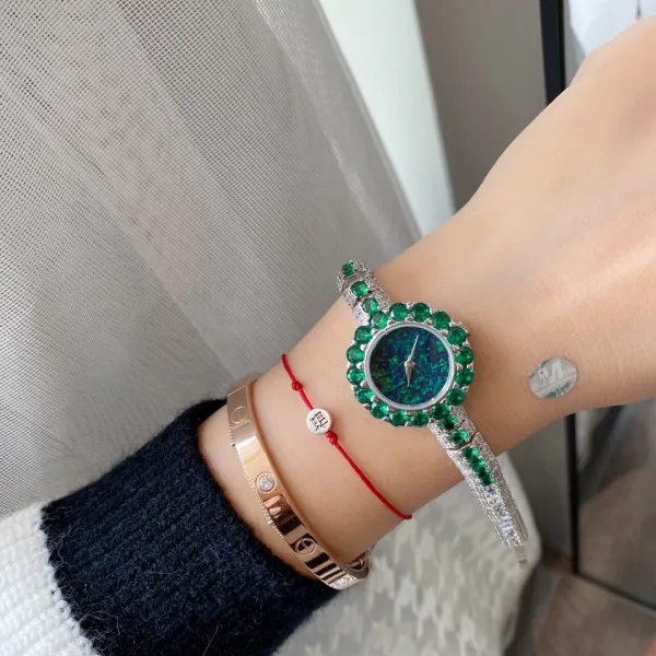 Cartier Love Bracelet and Paved Crystal Watch Rose Gold Women's Accessories Set Jewelry - 21