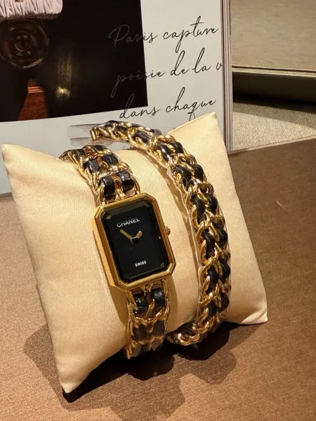 Chanel Première Re-Edition Black and Silver Chain Watch Watches - 21
