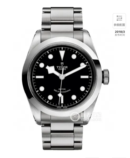 Design Tudor Black Bay 36mm Black Dial Stainless Steel Mechanical Watch Watches - 2