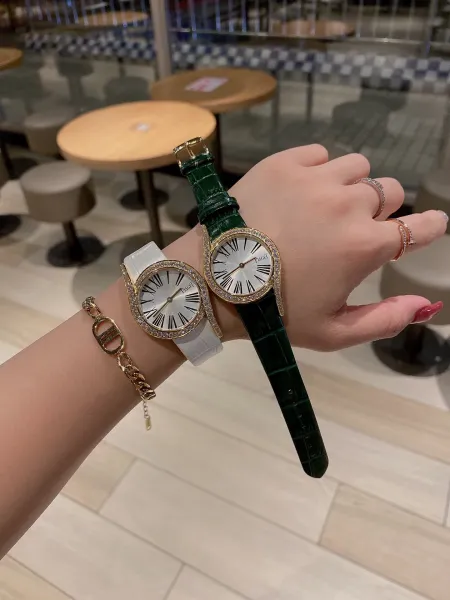 Design Piaget Limelight Gala Rose Gold Diamond-Set Black Leather Watch Watches - 60