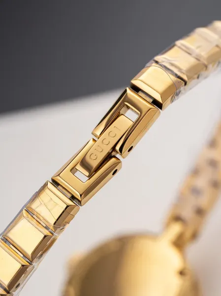 Gucci G-Timeless Mini Black Dial Gold-Tone Diamond-Set Watch Watches - 48