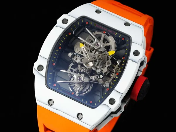 Richard Mille RM 27-02 Orange Strap Mechanical Watch Watches - 15