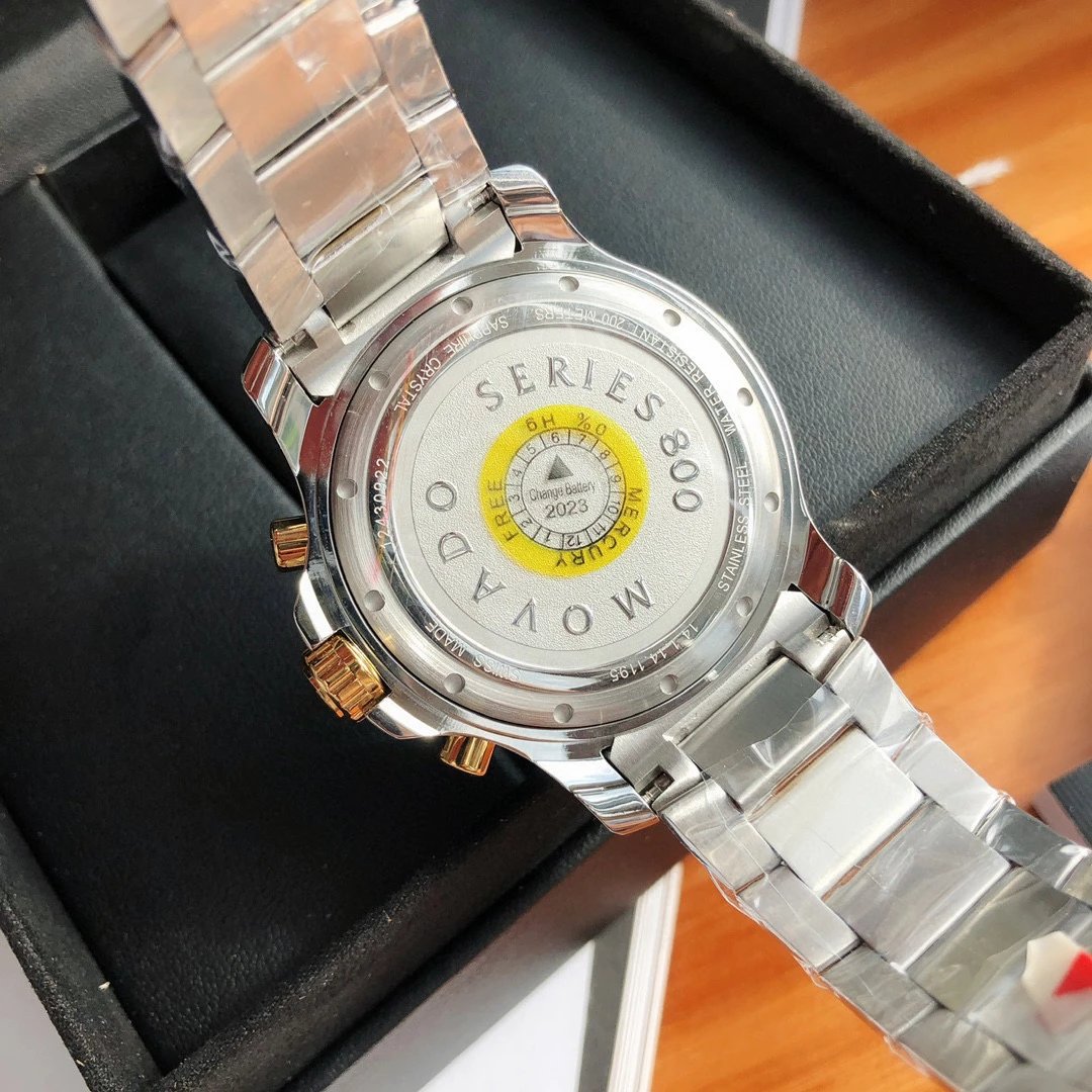 Movado Series 800 Chronograph Silver Stainless Steel Watch Watches - 19