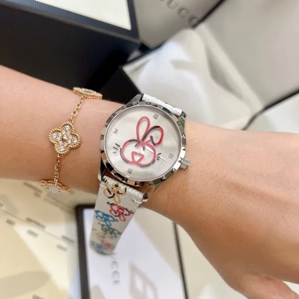 Gucci GG Marmont Rabbit Print Watch Multicolor Quartz Watch Watches - 5