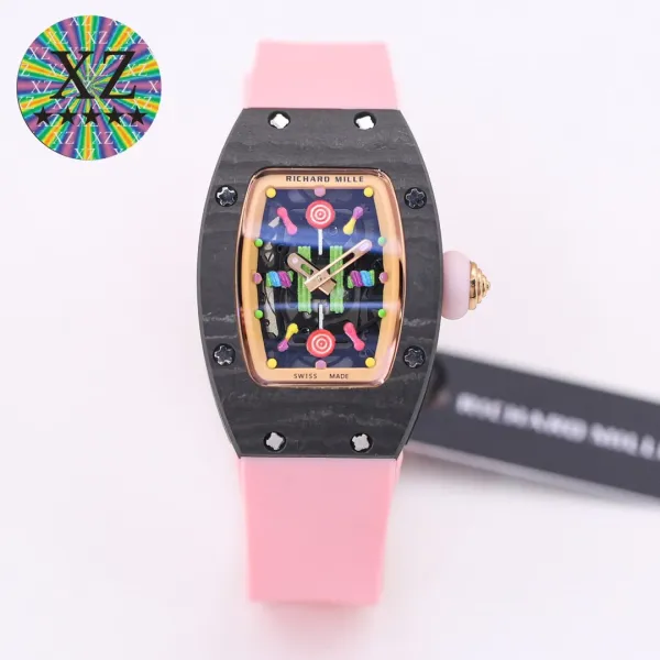 Richard Mille RM 07-01 Red Sapphire Dial Black Ceramic Watch Watches - 27