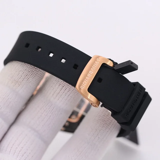 Richard Mille Watches Tonneau Crystal-Set Watch with Rubber Strap product detail image 12