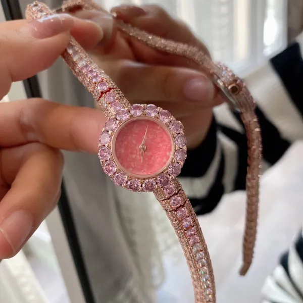 Cartier Love Bracelet and Paved Crystal Watch Rose Gold Women's Accessories Set Jewelry - 23