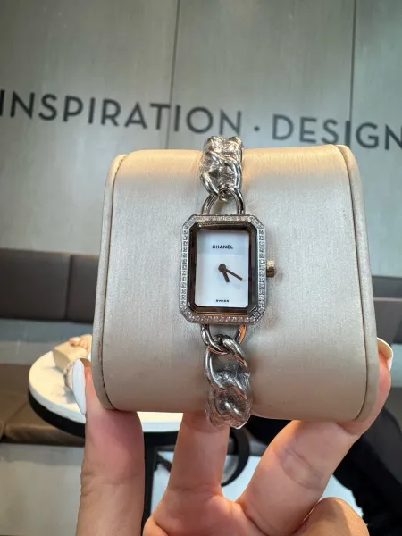 Chanel Première Rock Black Dial Rose Gold Diamond-Set Watch Watches - 12