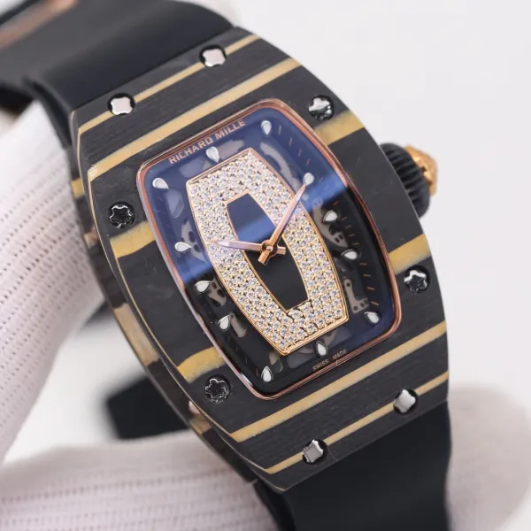 Richard Mille RM 07-01 Red Sapphire Dial Black Ceramic Watch Watches - 16