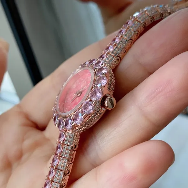 Cartier Love Bracelet and Paved Crystal Watch Rose Gold Women's Accessories Set Jewelry - 28