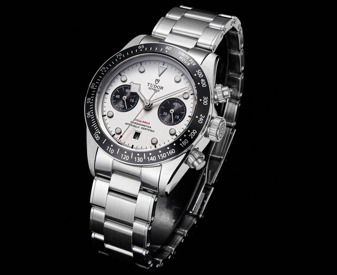 Design Tudor Black Bay Chrono S&G Gold Beige Dial Mechanical Watch Watches - 48