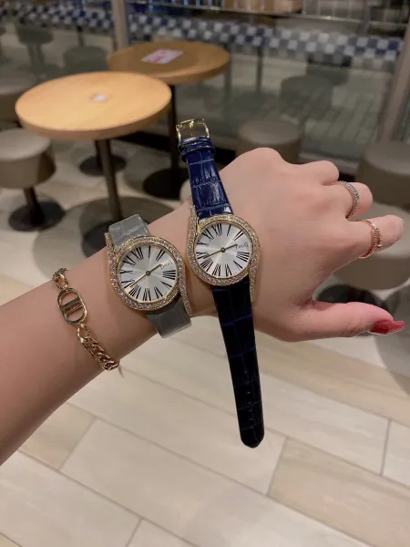 Design Piaget Limelight Gala Rose Gold Diamond-Set Black Leather Watch Watches - 58