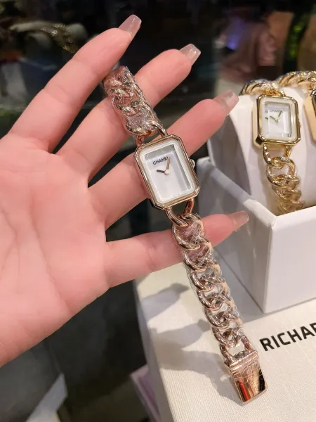 Chanel Premiere Black Gold-Plated Quartz Watch Watches - 52