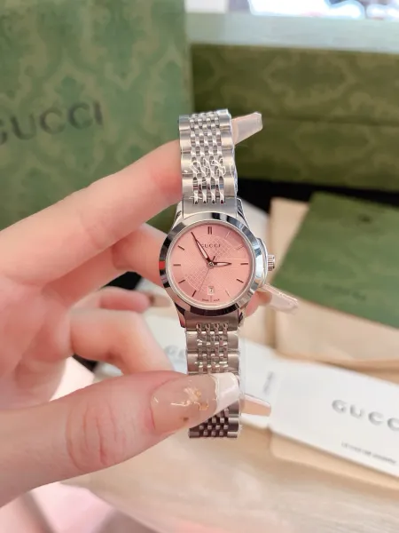 Gucci G-Timeless Pink Dial Stainless Steel Watch Watches - 15