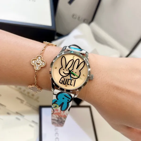 Gucci GG Marmont Rabbit Print Watch Multicolor Quartz Watch Watches - 9