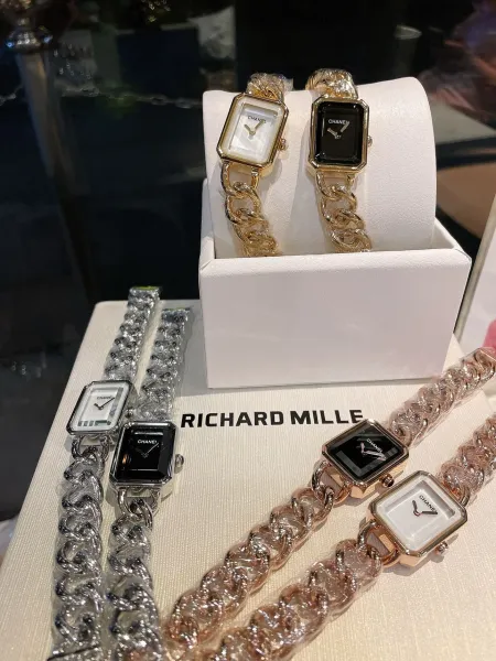 Chanel Premiere Black Gold-Plated Quartz Watch Watches - 51