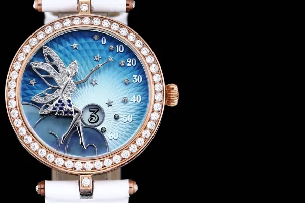 Van Cleef & Arpels Poetic Complications Fairy Blue Enamel Diamond Watch Watches - 24
