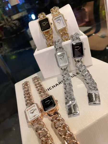 Chanel Premiere Black Gold-Plated Quartz Watch Watches - 41