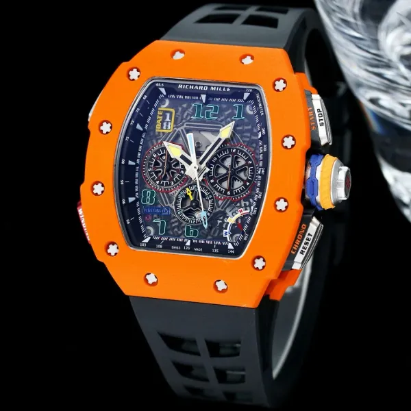 Richard Mille RM 05-01 Blue Carbon Fiber Chronograph Watch Watches - 5
