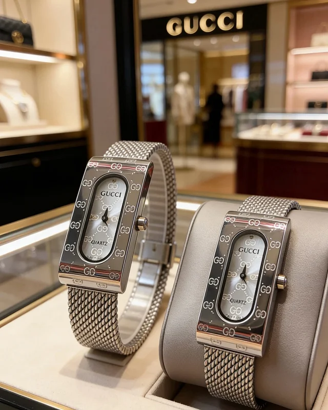 Gucci Assorted quartz watch designs with mesh bracelets product detail image 1