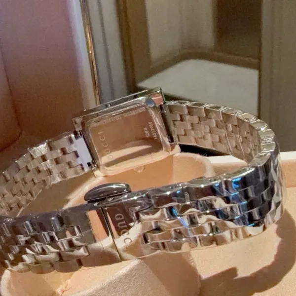 Gucci G-Timeless Square Pink Dial Silver Watch Watches - 24