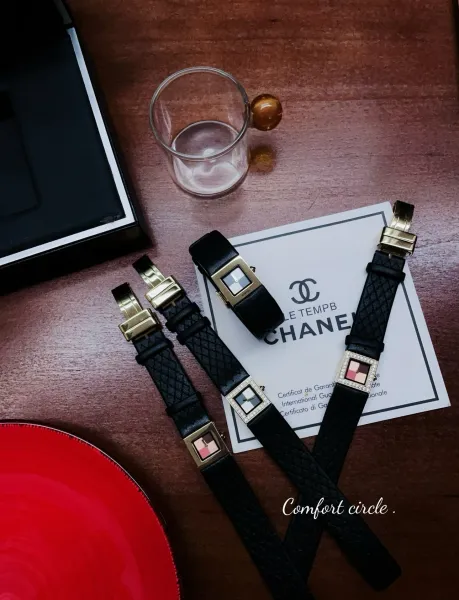 Chanel Premiere Watch Black Quilted Leather Diamond Bezel Quartz Watch Watches - 7
