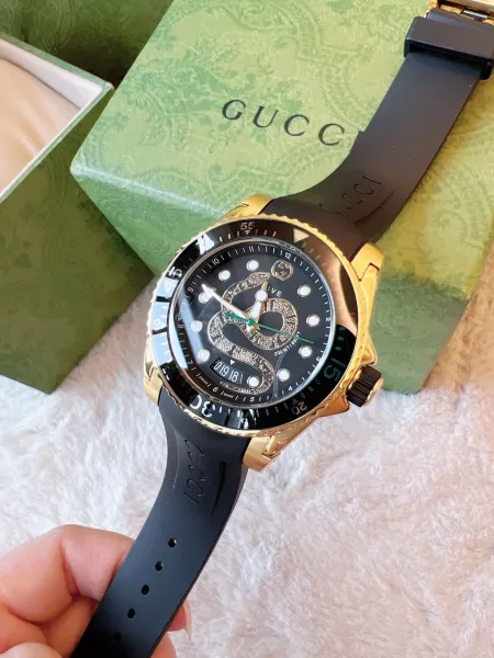 Gucci Dive Snake White Gold Watch Watches - 4