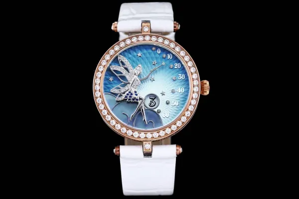 Van Cleef & Arpels Poetic Complications Fairy Blue Enamel Diamond Watch Watches - 23