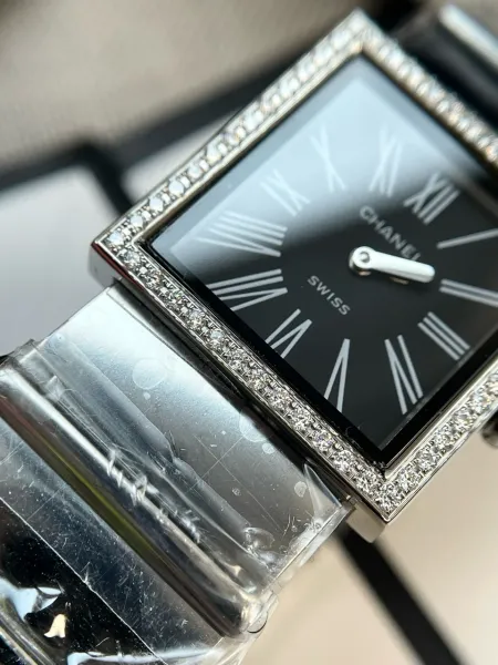 Chanel Premiere Black Dial Silver-Tone Watch Watches - 12