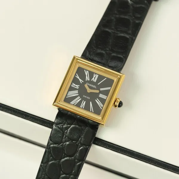 Chanel Premiere Black Dial Silver-Tone Watch Watches - 77