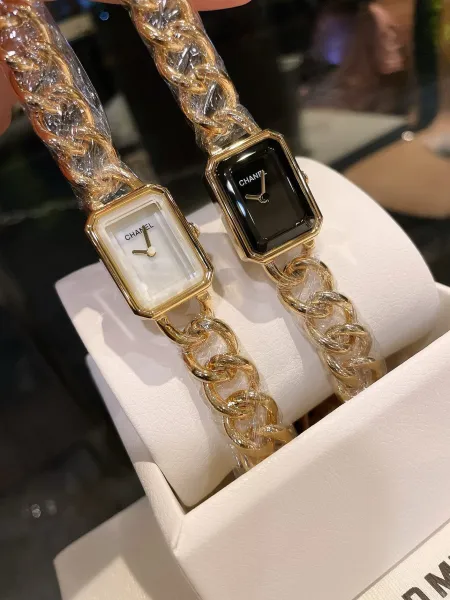 Chanel Premiere Black Gold-Plated Quartz Watch Watches - 46