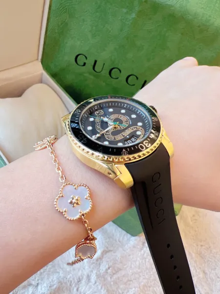 Gucci Dive Snake White Gold Watch Watches - 7