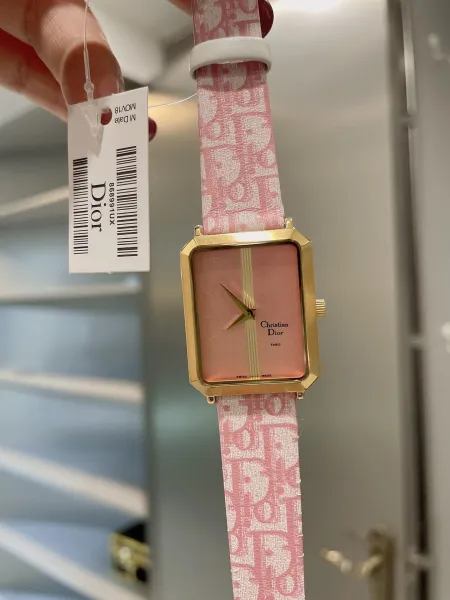Dior La D de Dior Pink Oblique Strap Quartz Watch Watches - 3