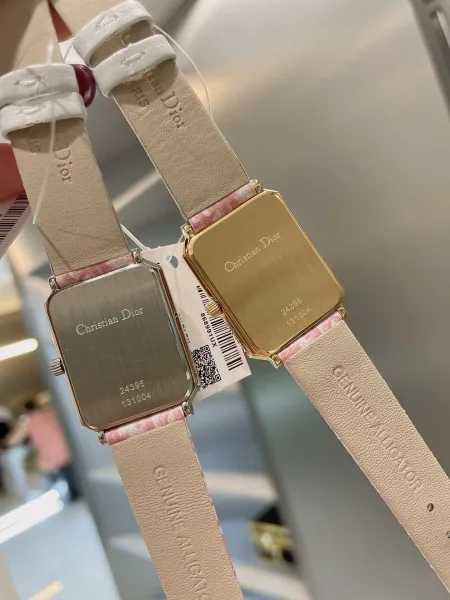 Dior La D de Dior Pink Oblique Strap Quartz Watch Watches - 7
