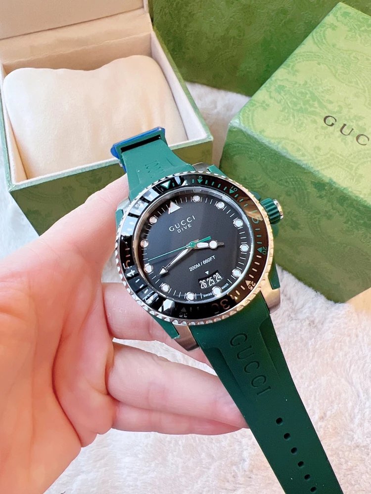 Gucci Watches Dive Silicone Strap Watch image 5