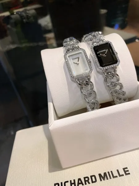 Chanel Premiere Black Gold-Plated Quartz Watch Watches - 38