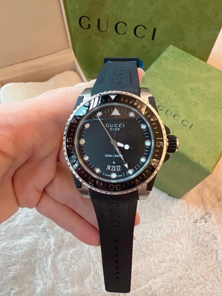 Gucci Watches Dive Silicone Strap Watch image 4