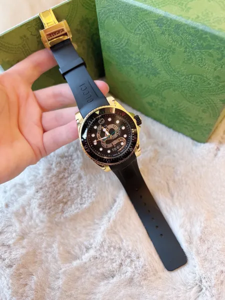 Gucci Dive Snake White Gold Watch Watches - 5