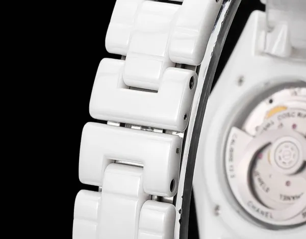 Chanel J12 Automatic White Ceramic Diamond Bezel Watch Watches - 11