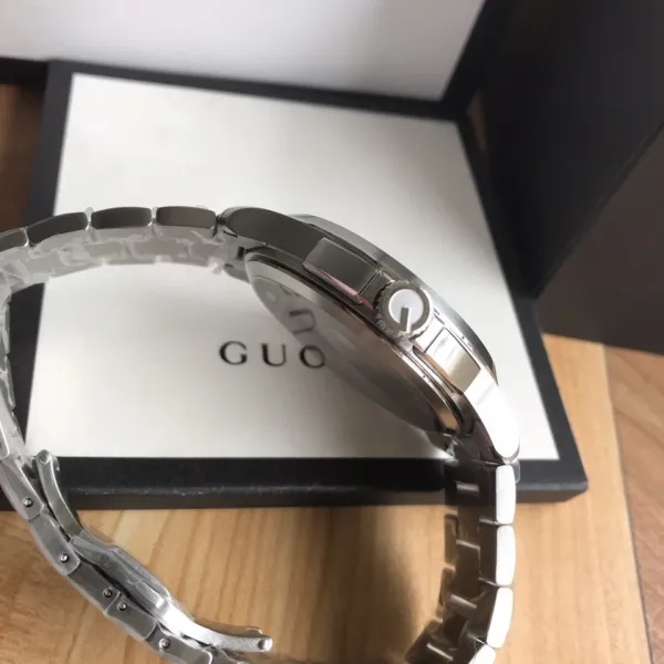 Gucci Grip Chronograph Black Matte with Green and Red Accents Watch Watches - 7