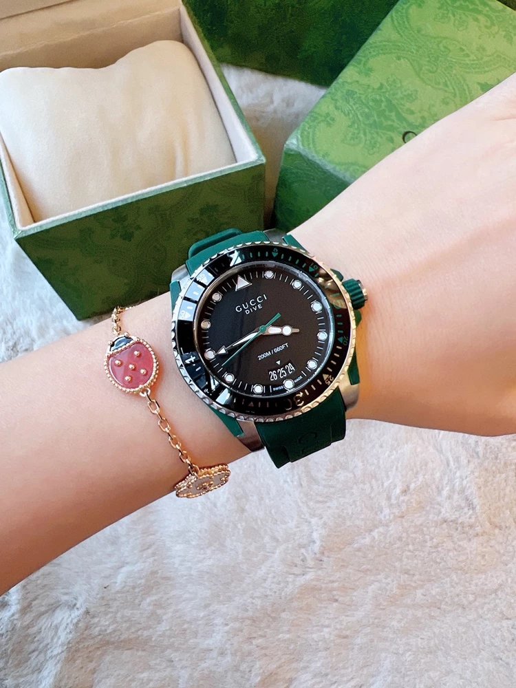 Gucci Watches Dive Silicone Strap Watch image 6