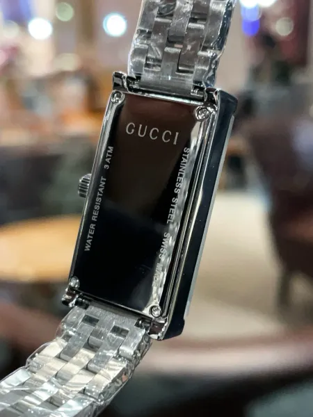 Gucci G-Timeless Rectangular Two-Tone Silver and Gold Watch Watches - 61