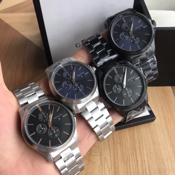 Gucci Grip Chronograph Black Matte with Green and Red Accents Watch Watches - 18