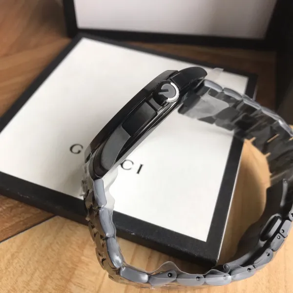 Gucci Grip Chronograph Black Matte with Green and Red Accents Watch Watches - 25