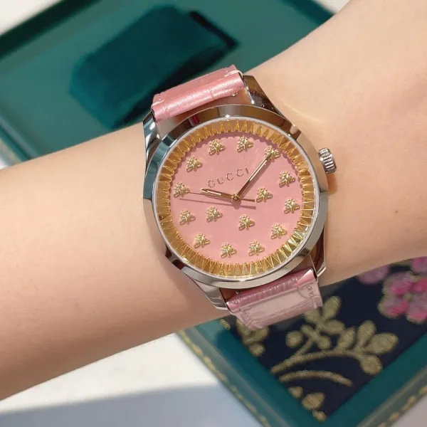 Gucci G-Timeless Pink Dial Stainless Steel Watch Watches - 23