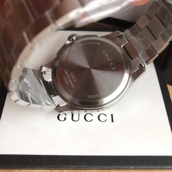 Gucci Grip Chronograph Black Matte with Green and Red Accents Watch Watches - 16