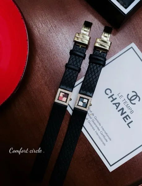 Chanel Premiere Watch Black Quilted Leather Diamond Bezel Quartz Watch Watches - 4