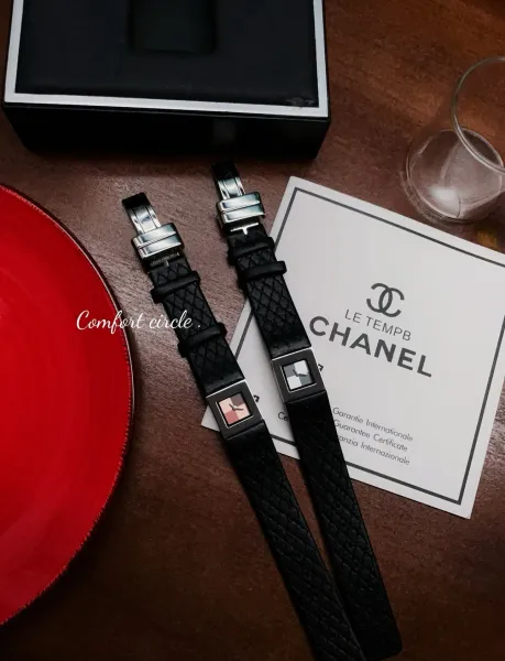 Chanel Premiere Watch Black Quilted Leather Diamond Bezel Quartz Watch Watches - 32