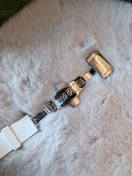 Gucci Dive Cat White Rubber Strap Watch Watches - 9