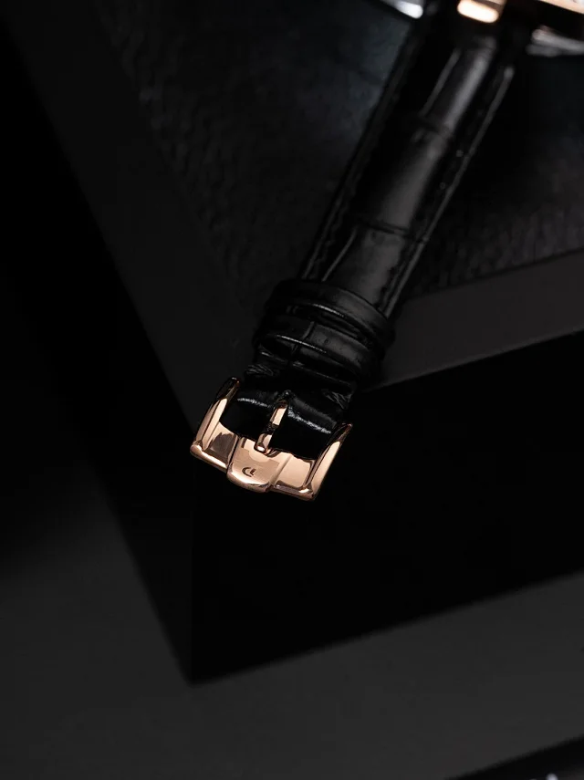 Piaget Watches Crystal-Set D-Shaped Case Watch with Crocodile-Pattern Strap product detail image 11